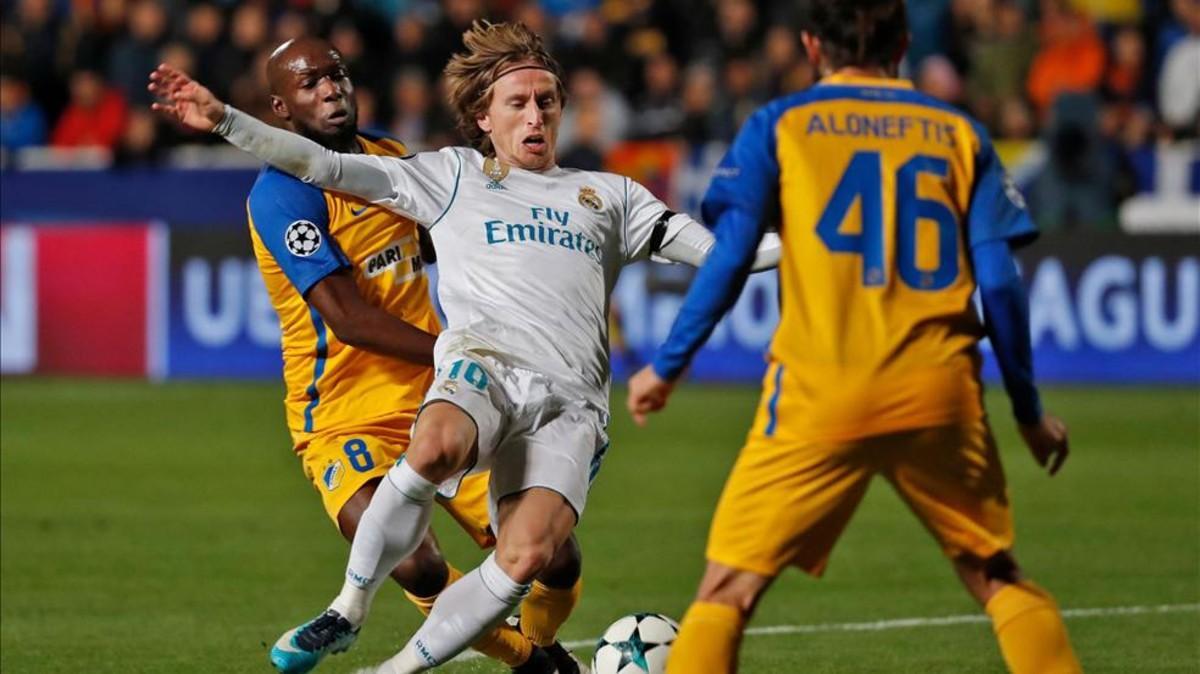 Modric abrió la lata ante el APOEL