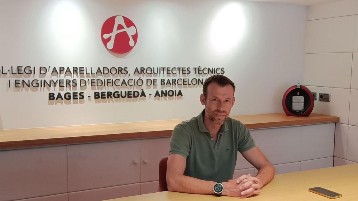 Cristian Marc Huerta, delegat  del Col·legi d’Aparelladors al Bages-Berguedà-Anoia | G.P.
