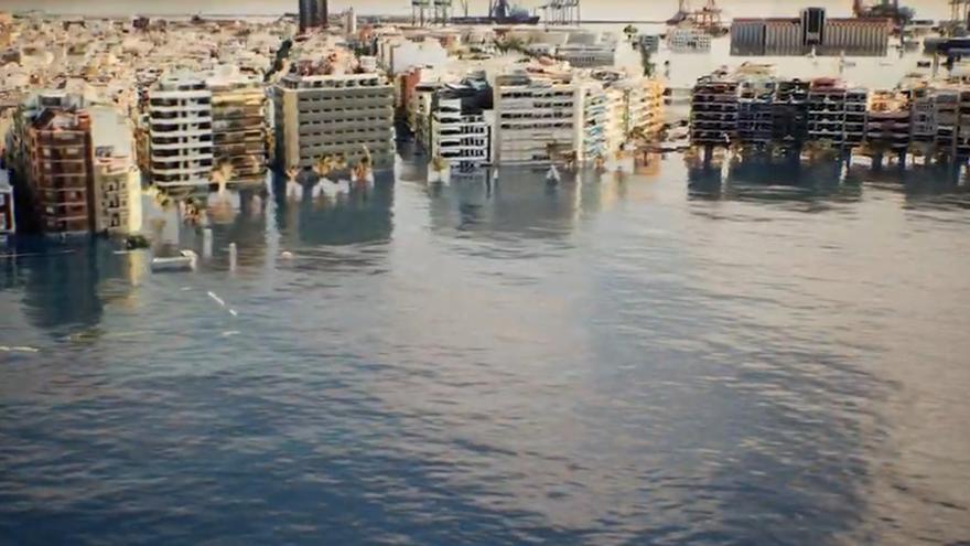 Las consecuencias del cambio climático en Las Canteras en 2088