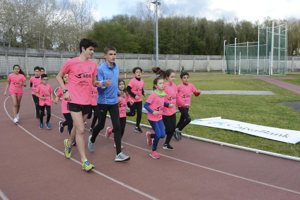 El equipo de la ONCE del Club de Atletismo de Sada