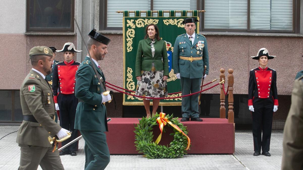 Así fue el homenaje a la Guardia Civil en A Coruña en la festividad de su patrona, la Virgen del Pilar