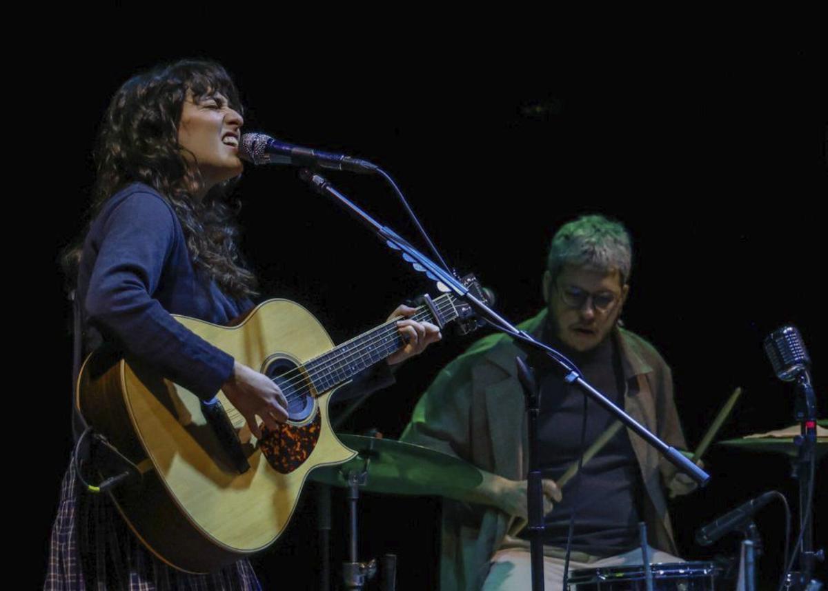Merino durante la primera actuación ofrecida en esta edición. | IÑAKI ABELLA