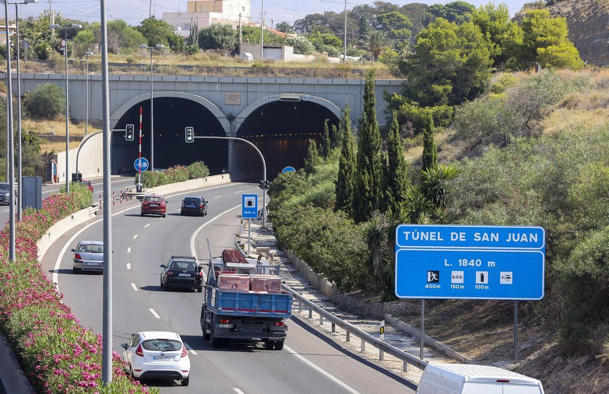 Punto de la A-70 donde se encuentra el radar del túnel de Sant Joan.