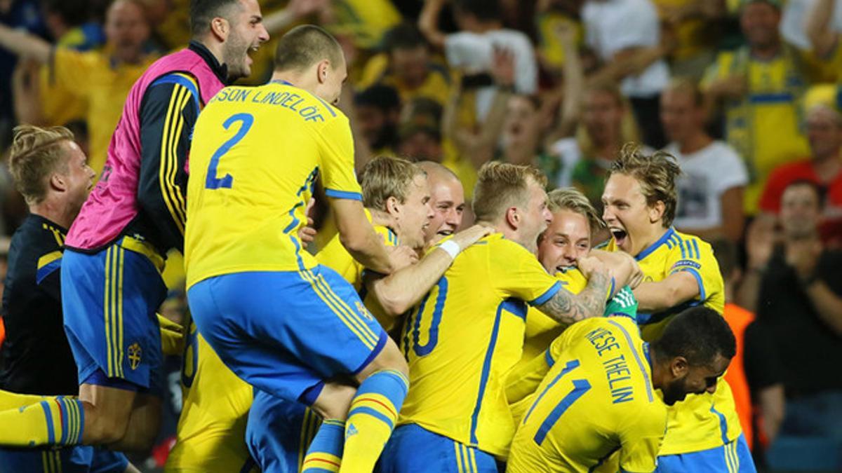 La euforia sueca, justificada. Por primera vez se ha proclamado campeona de la Eurocopa sub 21