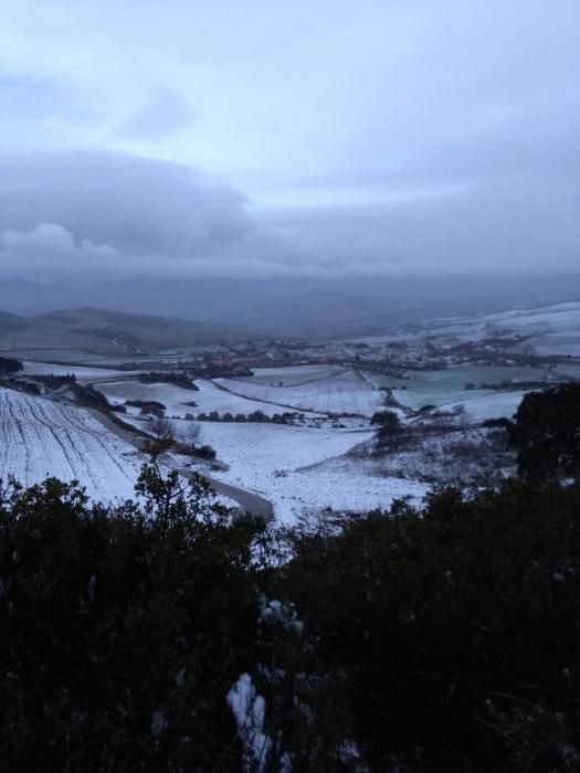 Comienza 2018 con nieve en el interior de Málaga