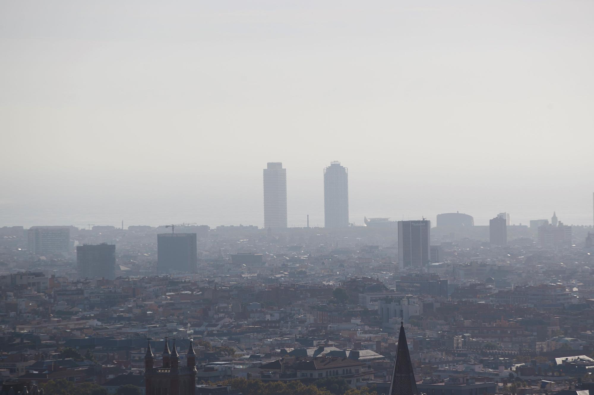 Contaminación Barcelona, el pasado 23 de octubre.