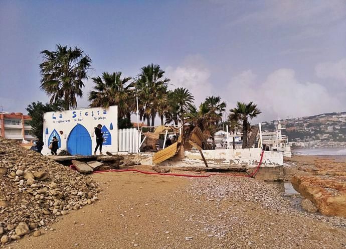 Así era y así se encuentra el local de playa de moda en Xàbia