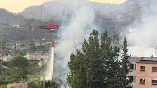 Alarma por un gran incendio en Sóller junto a la residencia de ancianos