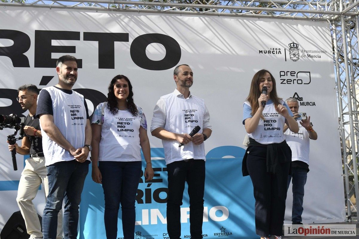 Todas las imágenes del reto de limpieza del río Segura en Murcia