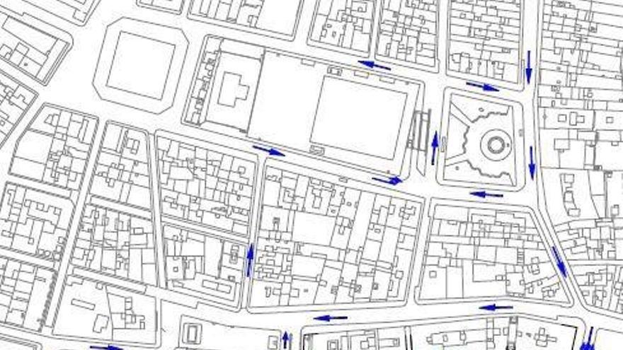 El mapa que ha publicat l&#039;Ajuntament de Figueres.