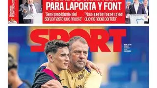 La portada de SPORT de hoy sábado, 14 de marzo de 2026