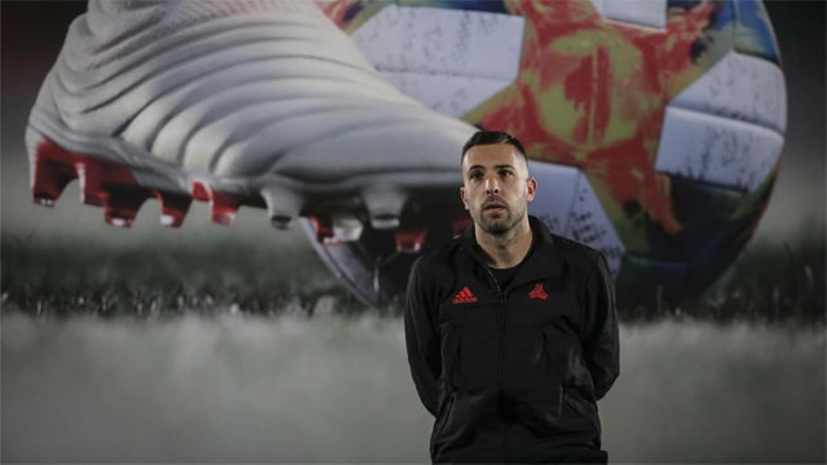 Jordi Alba, protagonista en un acto de Adidas