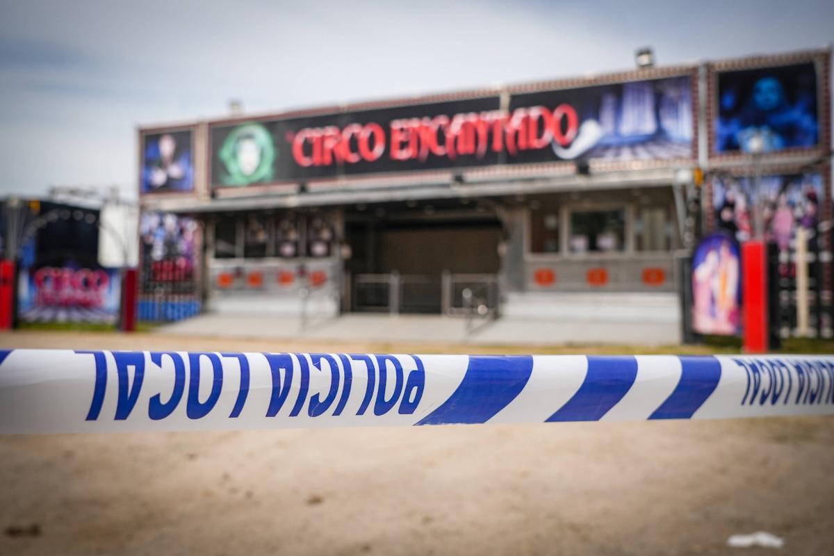 Las instalaciones del Circo Encantado, clausuradas en Badajoz.