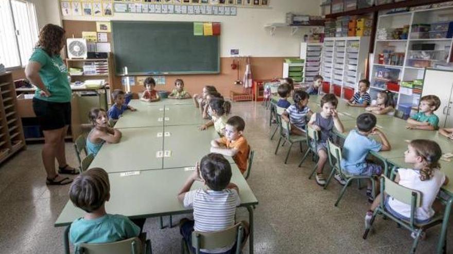 Imagen de una clase en un colegio de Palma.