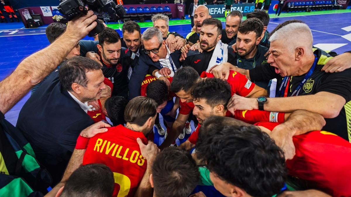 La selección española es una auténtica piña