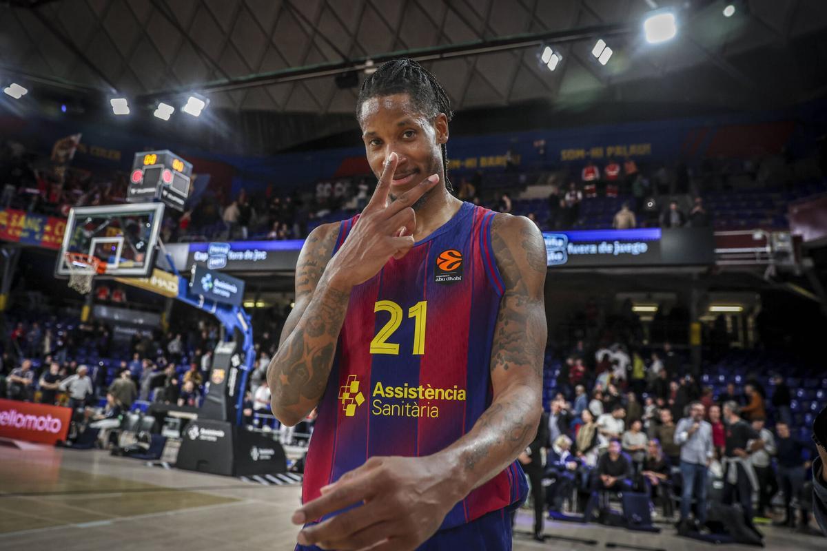 Will Clyburn, feliz, tras terminar con 21 puntos el duelo frente al Anadolu Efes.