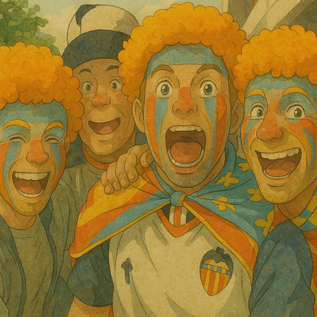 El Valencia del doblete, un equipo de dibujos animados