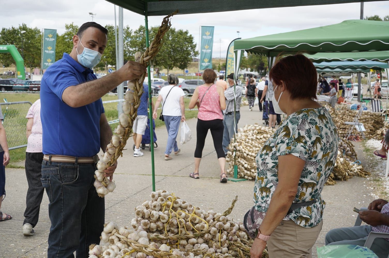 GALERÍA | La Feria del Ajo triunfa en Zamora: buena producción y colas para llegar a Ifeza