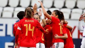 La Selección celebrando un gol