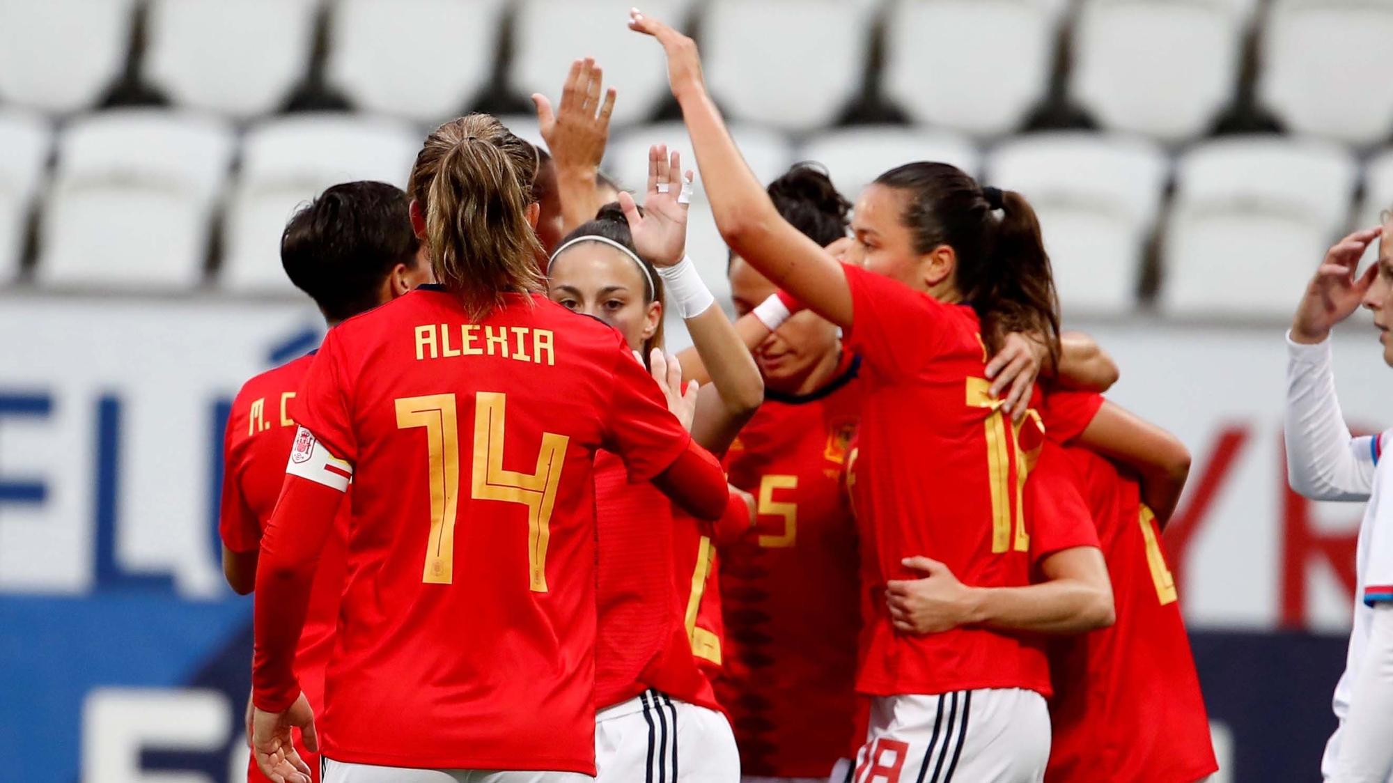 La Selección celebrando un gol