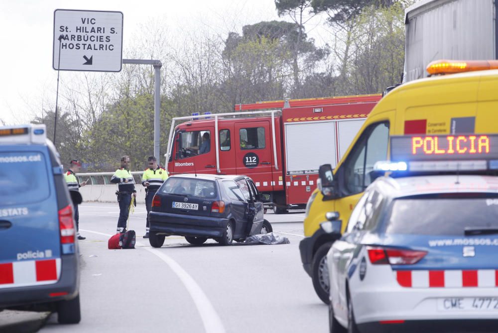 L''accident ha obligat a tallar la C-35 durant una estona