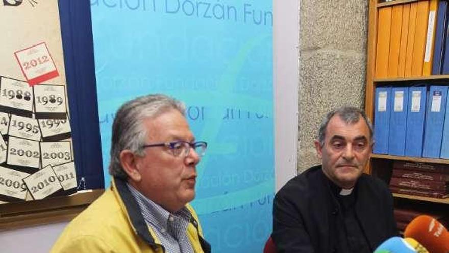 El presidente de Dorzán, Juan Manuel Álvarez, con Feijóo Mirón. // I.O.