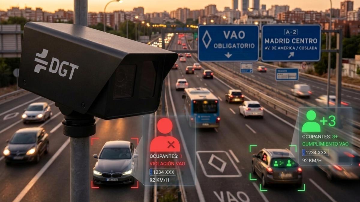 Multas en carril VAO por alta ocupación