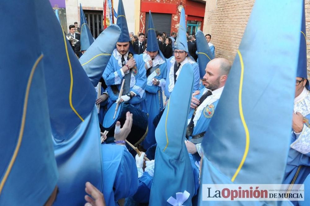 La procesión del Amparo a su salida de San Nicolás