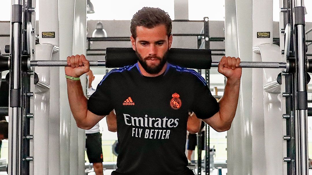 Nacho, en una imagen del entrenamiento de este martes