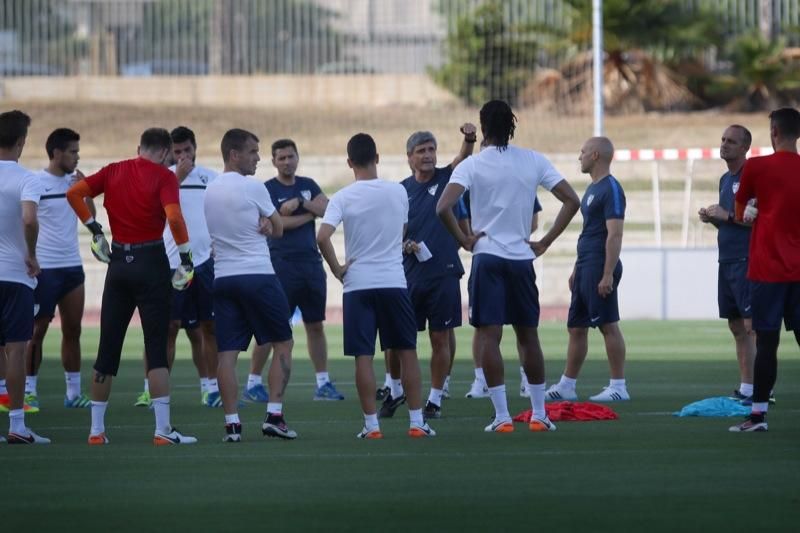 Entrenamiento de puertas abiertas del Málaga CF