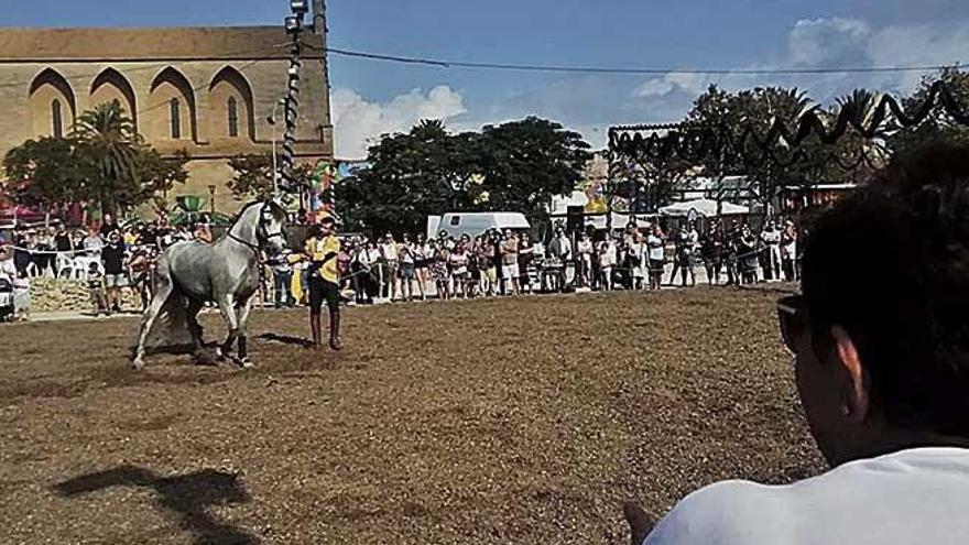 Las demostraciones de caballos fueron contempladas por un numeroso público.