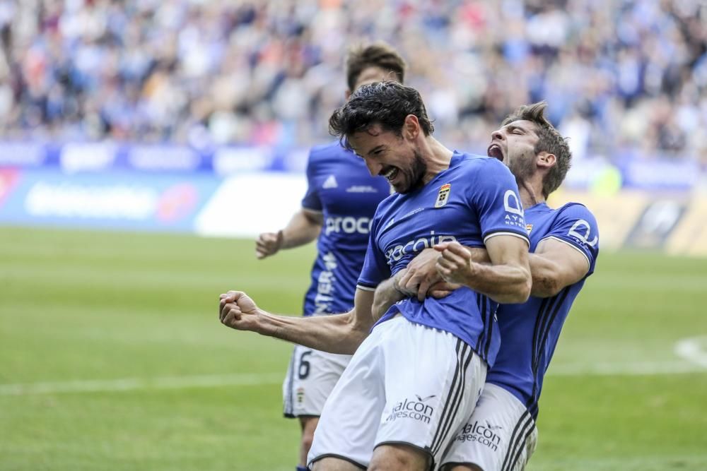 El partido entre el Real Oviedo y el Nástic de Tarragona, en imágenes