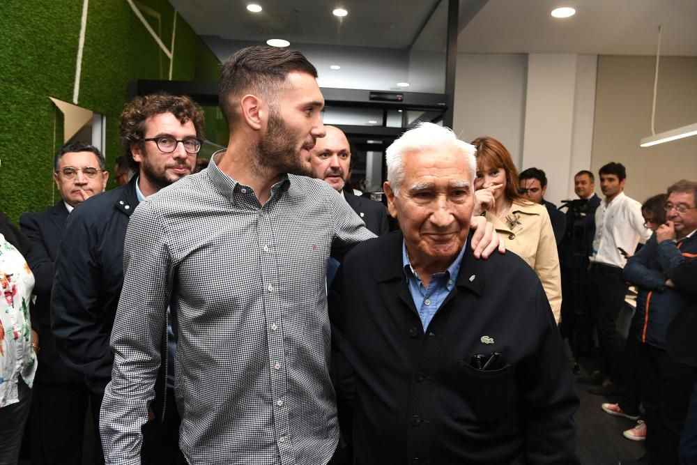 Lucas y Arsenio, en la inauguración de la sede de