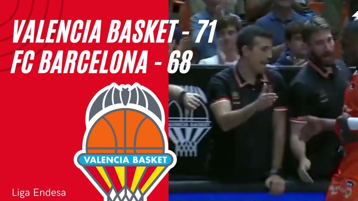 Victoria del Valencia Basket sobre el FC Barcelona