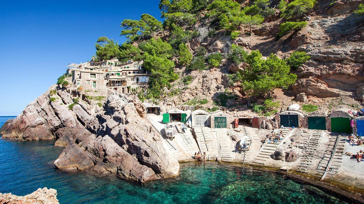 Das Fischerdorf S'Estaca in der Serra de Tramuntana.