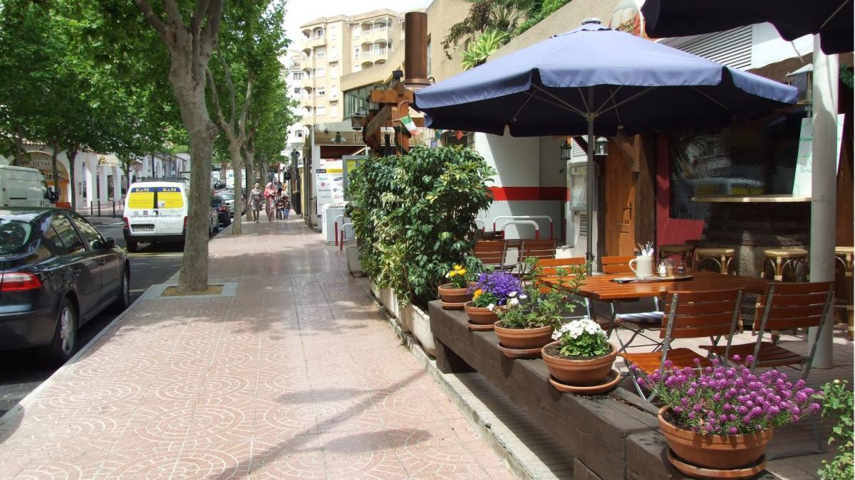 Una terraza en Calp.