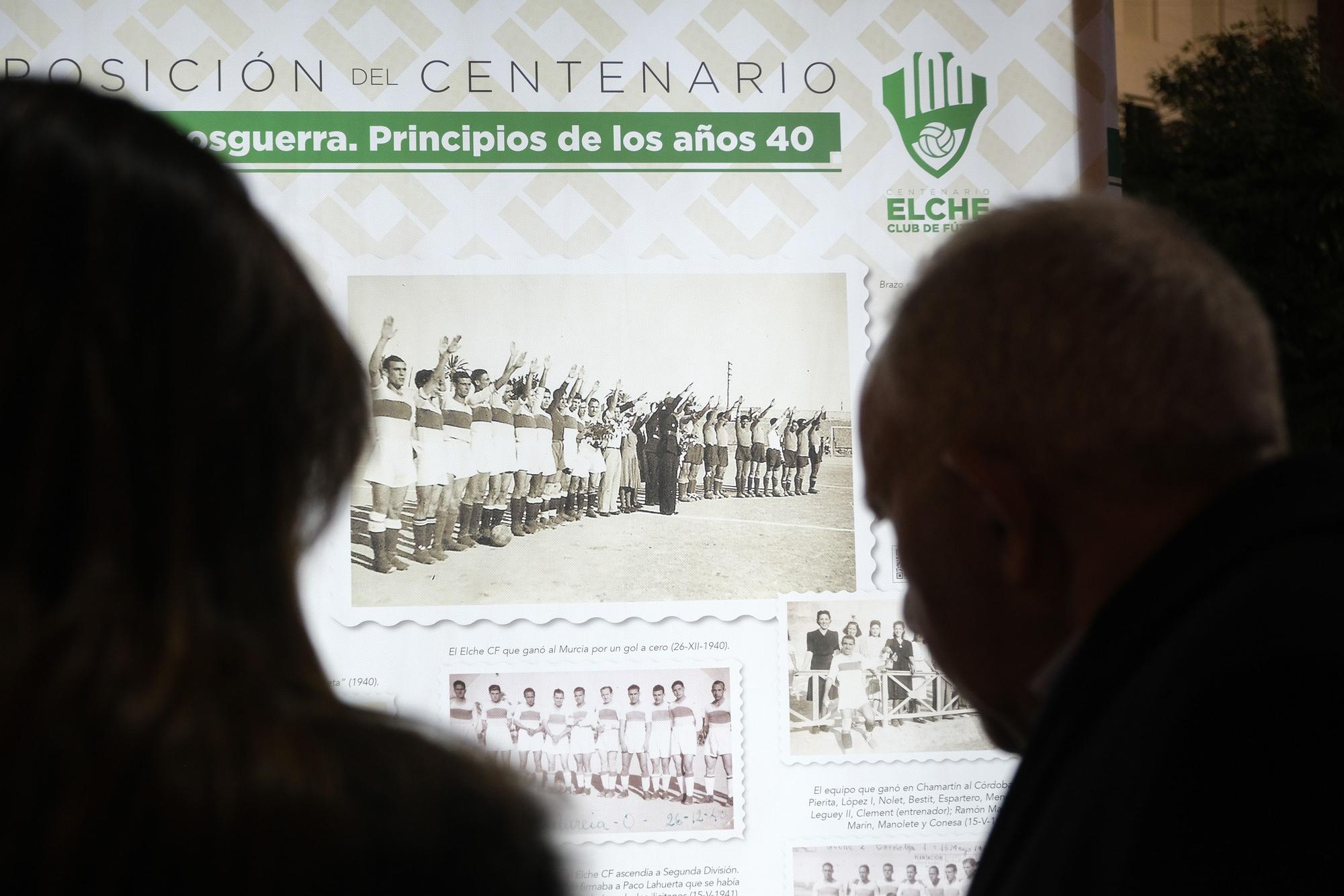 La exposición "100 años de sentimiento franjiverde" llega al centro de la ciudad