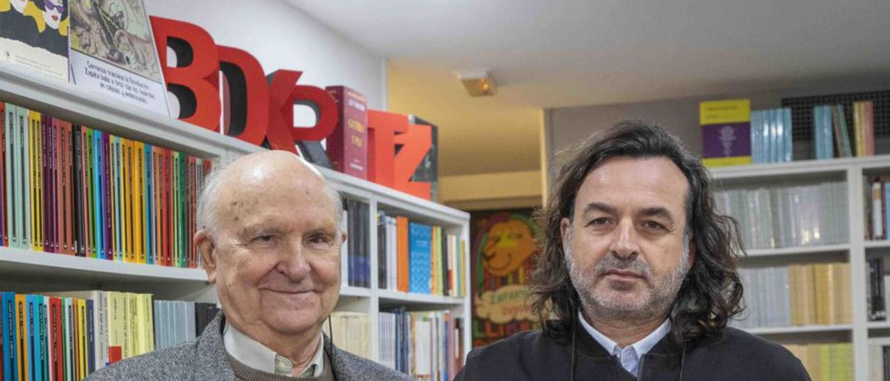 Izda. Josep Amengual, junto a su editor Àlex Volney.