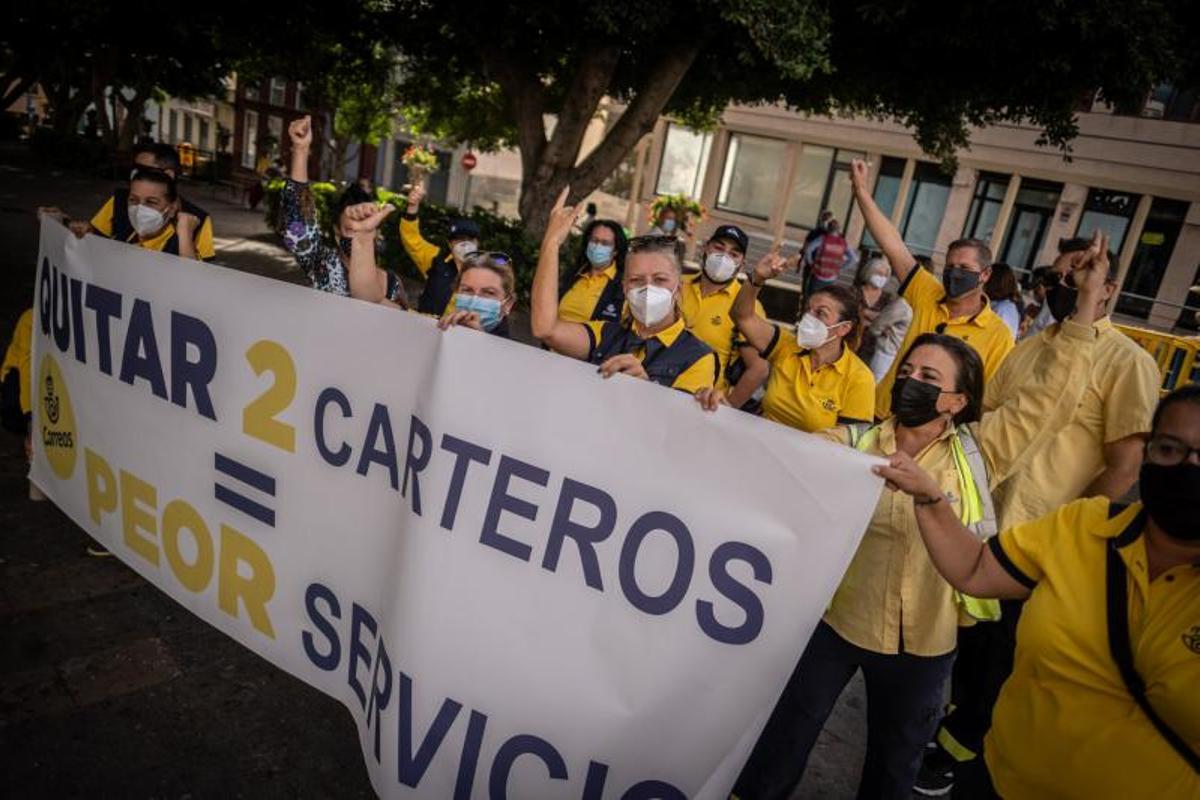 Huelga en Correos en la zona sur de Tenerife
