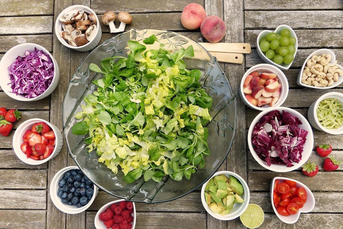 Las ensaladas permiten una gran combinación de sabores.