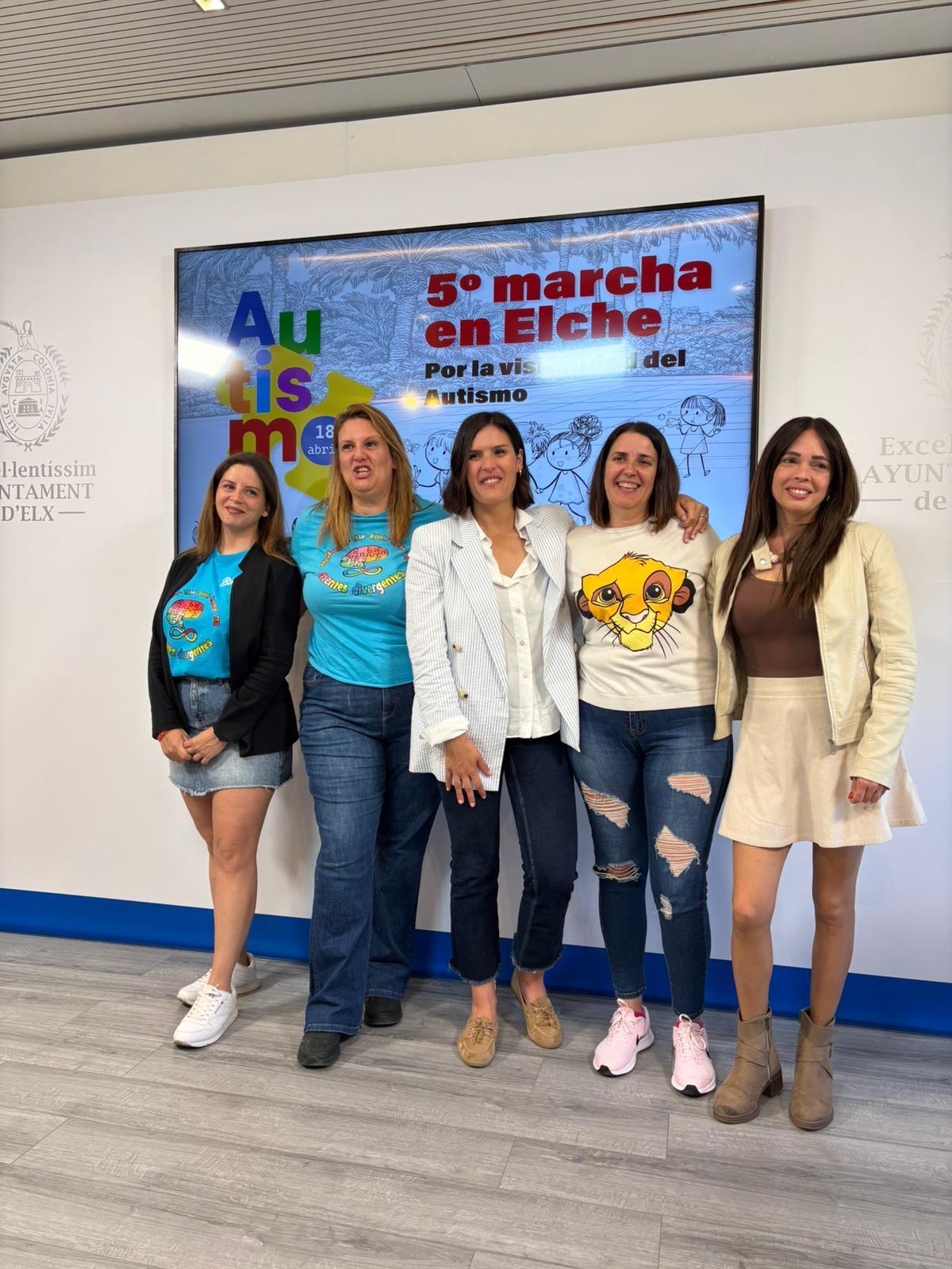 Organizadores de la V Marcha Por la Visibilidad del Autismo en Elche