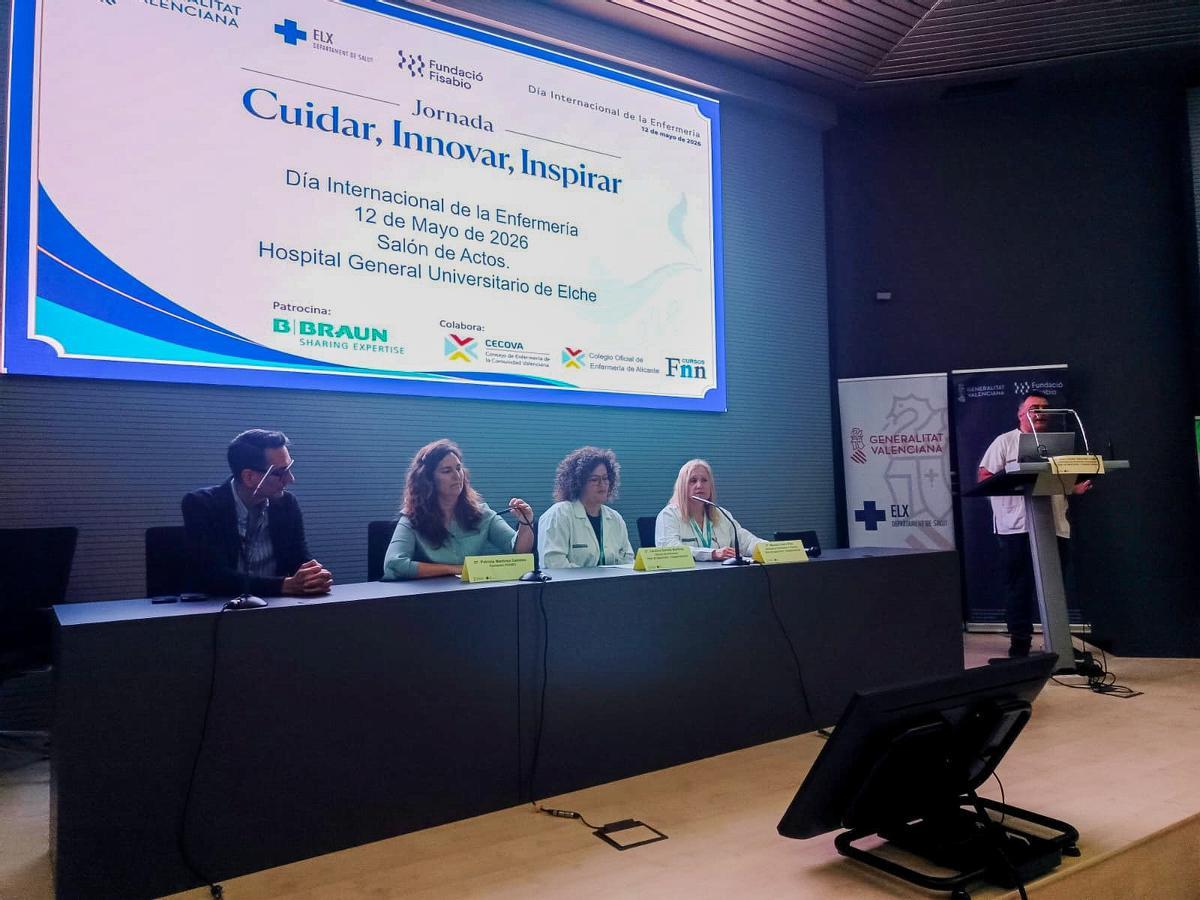 Mesa inaugural de la jornada conmemorativa del Hospital General de Elche