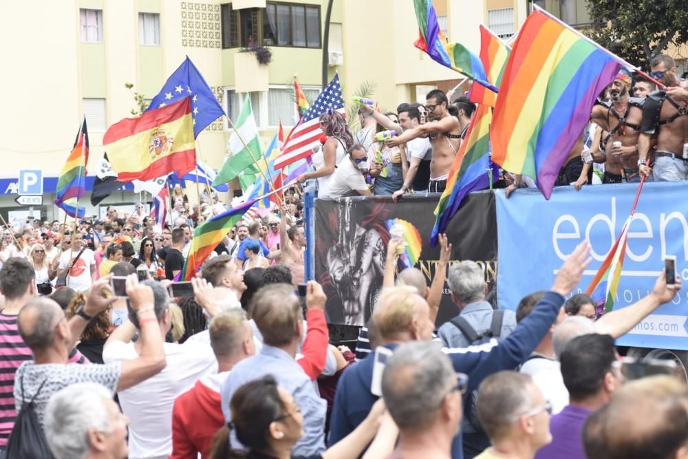 Miles de personas participaron este sábado en el acto central del Pride 2018