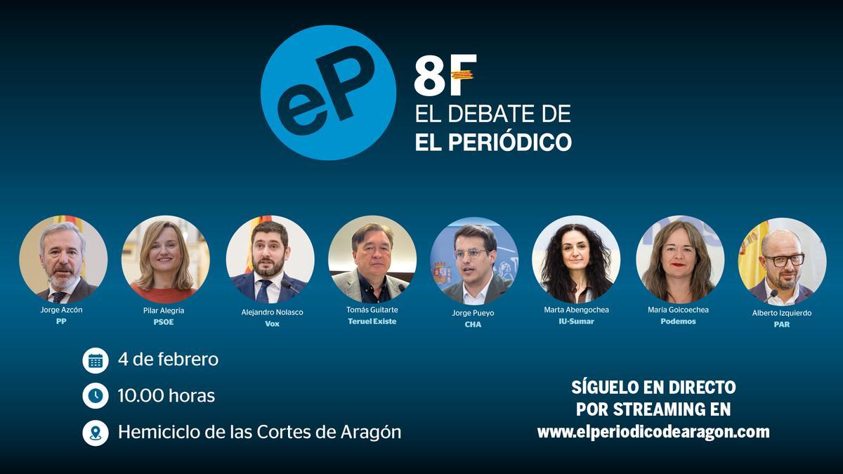 Invitados al debate electoral 8F.