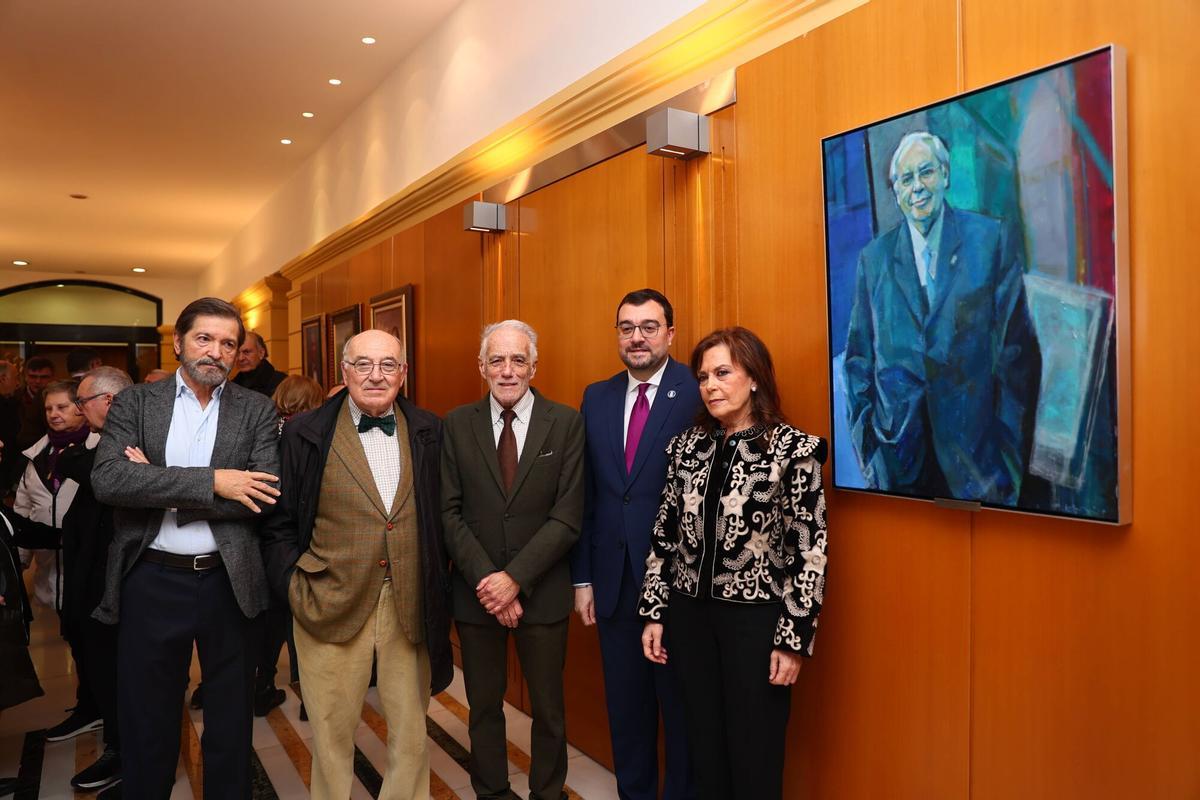 Presentación del nuevo retrato de Vicente Álvarez Areces.