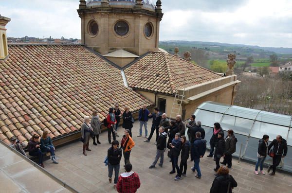 Visita a la teulada de la Catedral de Solsona