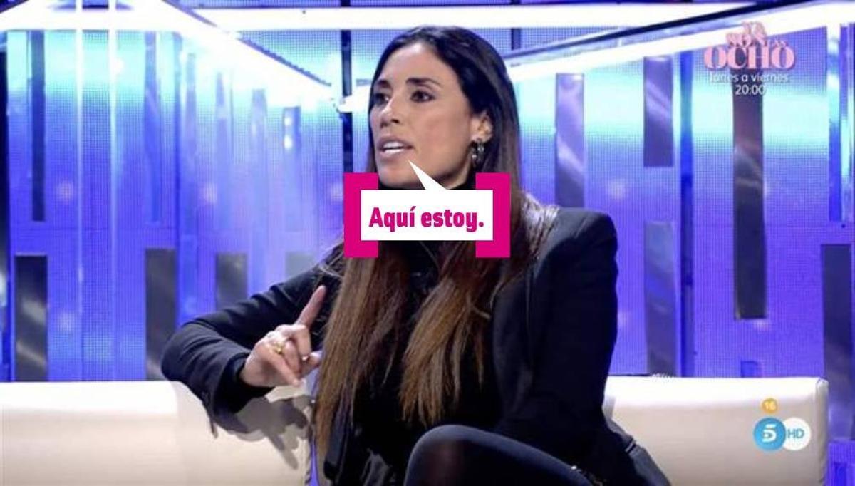 Isabel Rábago en el plató de 'Secret Story'