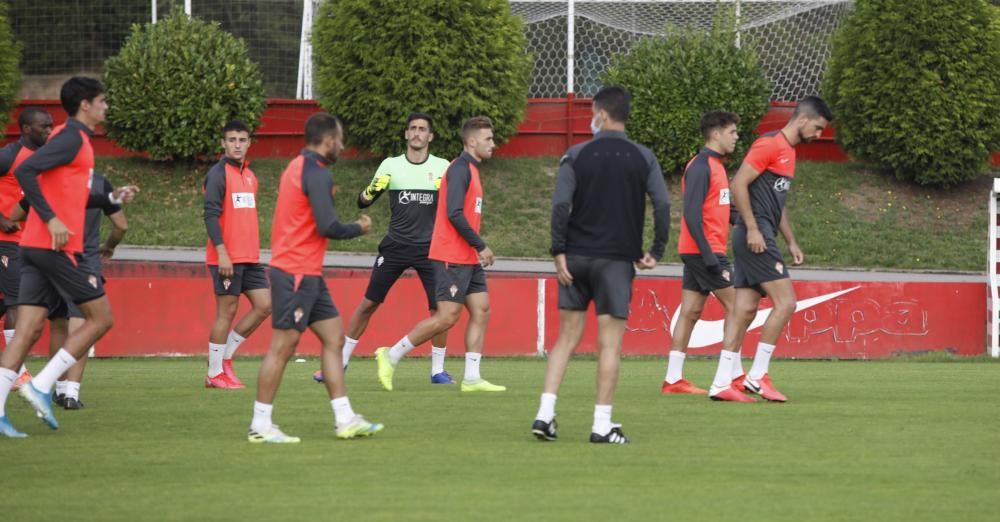 Entrenamiento del Sporting en Mareo.