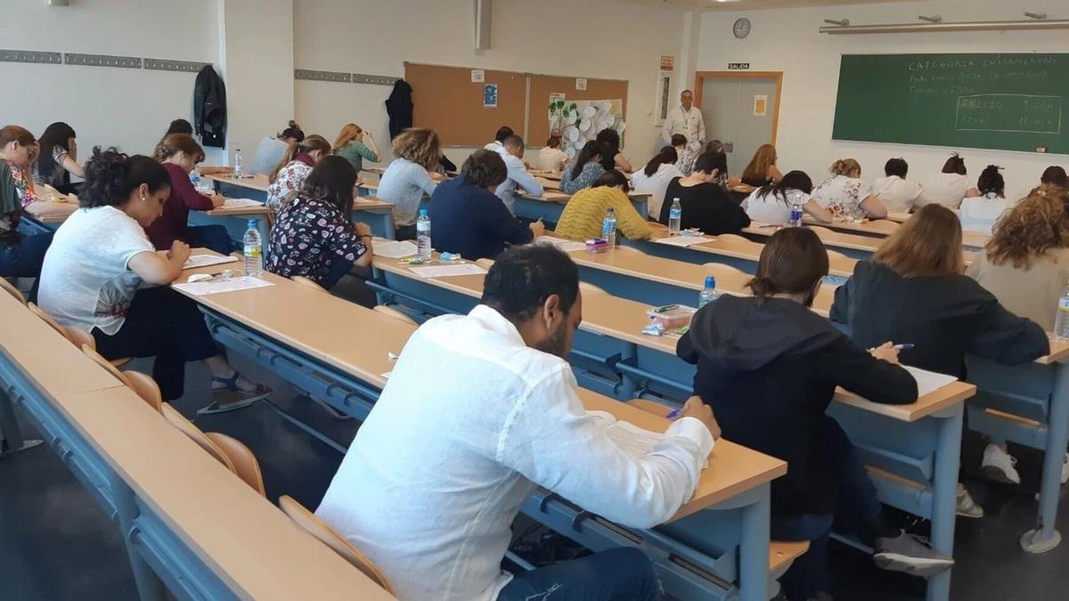 Participantes en unas oposiciones en Andalucía.
