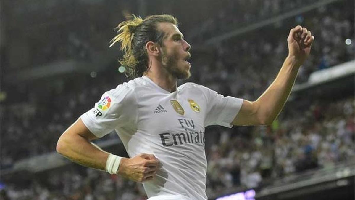 Gareth Bale celebra un gol con el Real Madrid contra el Real Betis